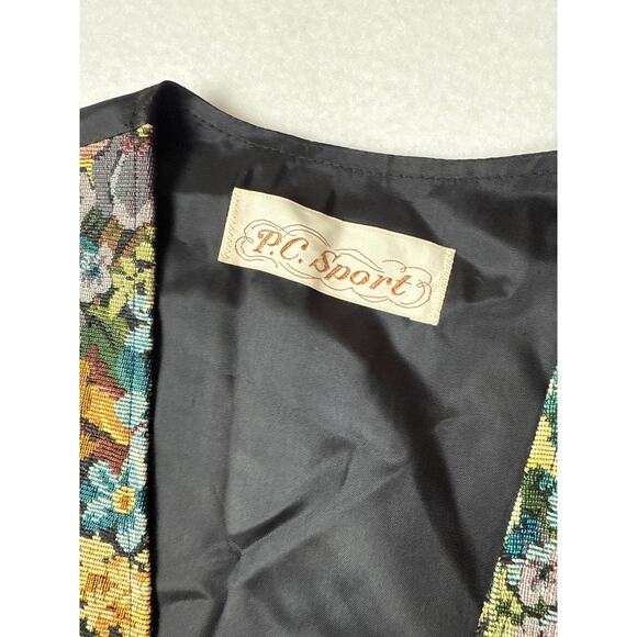 Vintage tapestry vest women’s M - Picture 4 of 7